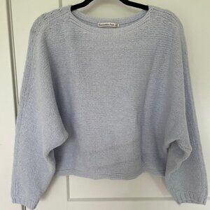 Abercrombie & Fitch Women's Baby Blue Dolman Sleeve Sweater